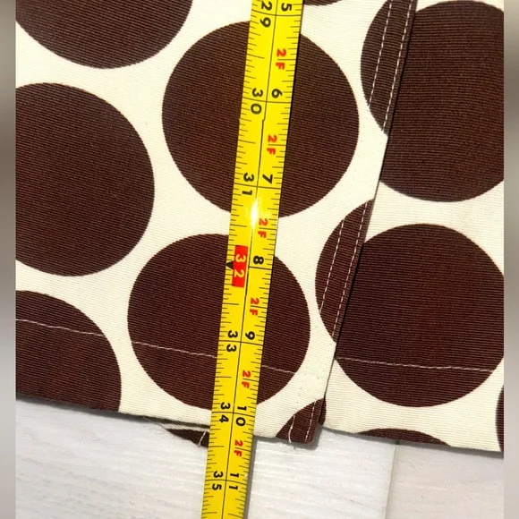 Merona Mod Retro Polka Dot Canvas Coat Belted Trench Coat - Picture 7 of 7